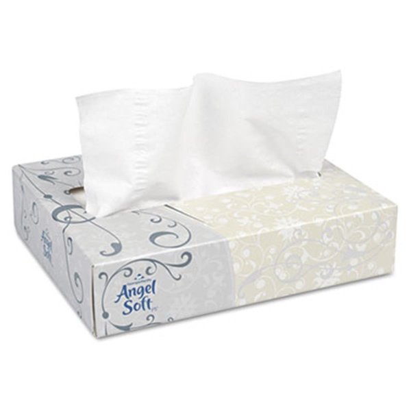 Angel Soft Angel Soft Ps 48550 Facial Tissue  White  50 Sheets-Box  60 Boxes-Carton 48550